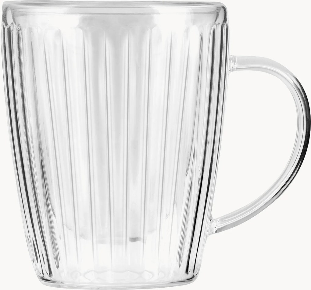 Chávenas de café em vidro borossilicato Livio, conjunto de 2
