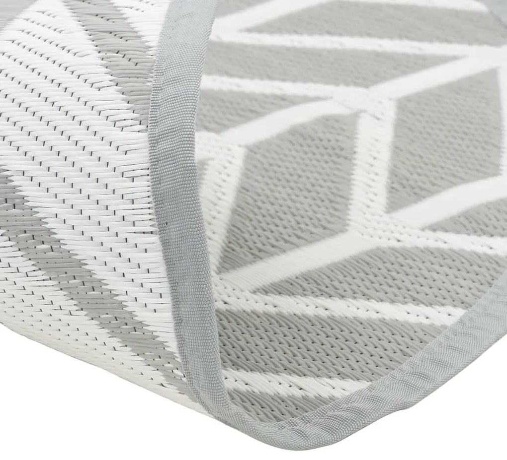Tapete de exterior Ø160 cm ARAKIL PP cinzento