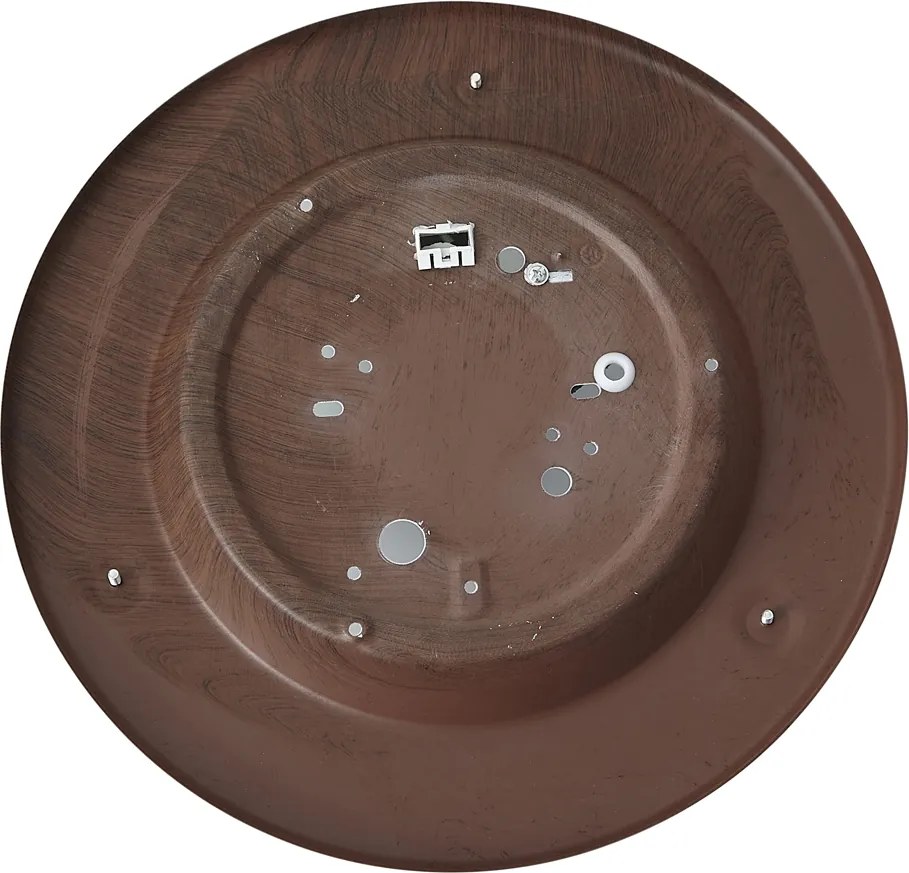 Plafon Clássico Madeira Nogueira com Vidro Branco - Mesiac