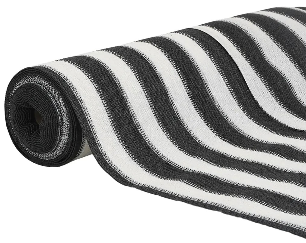 Rede de privacidade PEAD 75 g/m² 1x10 m antracite e branco