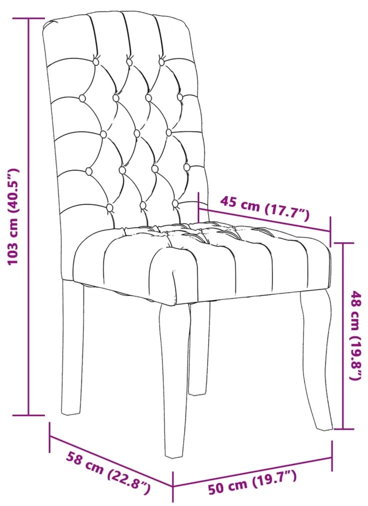 Cadeiras de jantar 4 pcs tecido aspeto linho cinzento