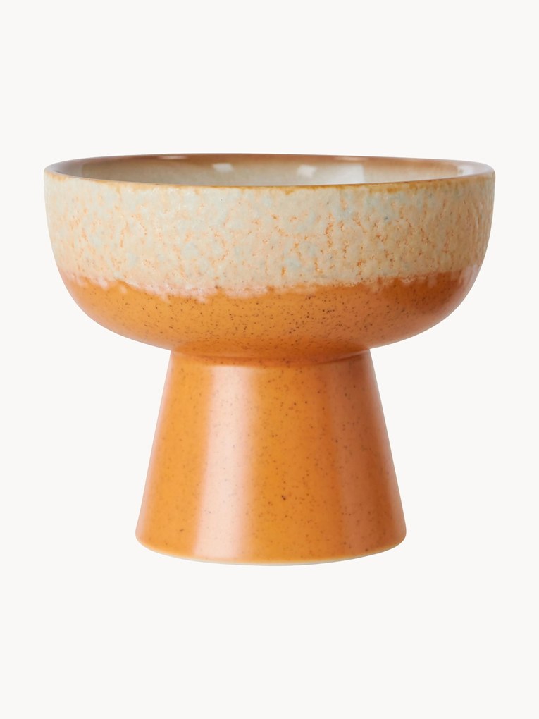 Taça artesanal com vidrado reativo 70's