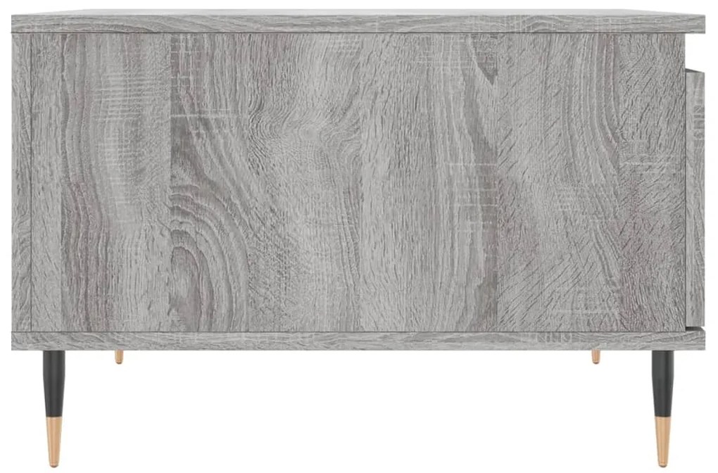 Mesa de centro 55x55x36,5 cm derivados de madeira cinza sonoma