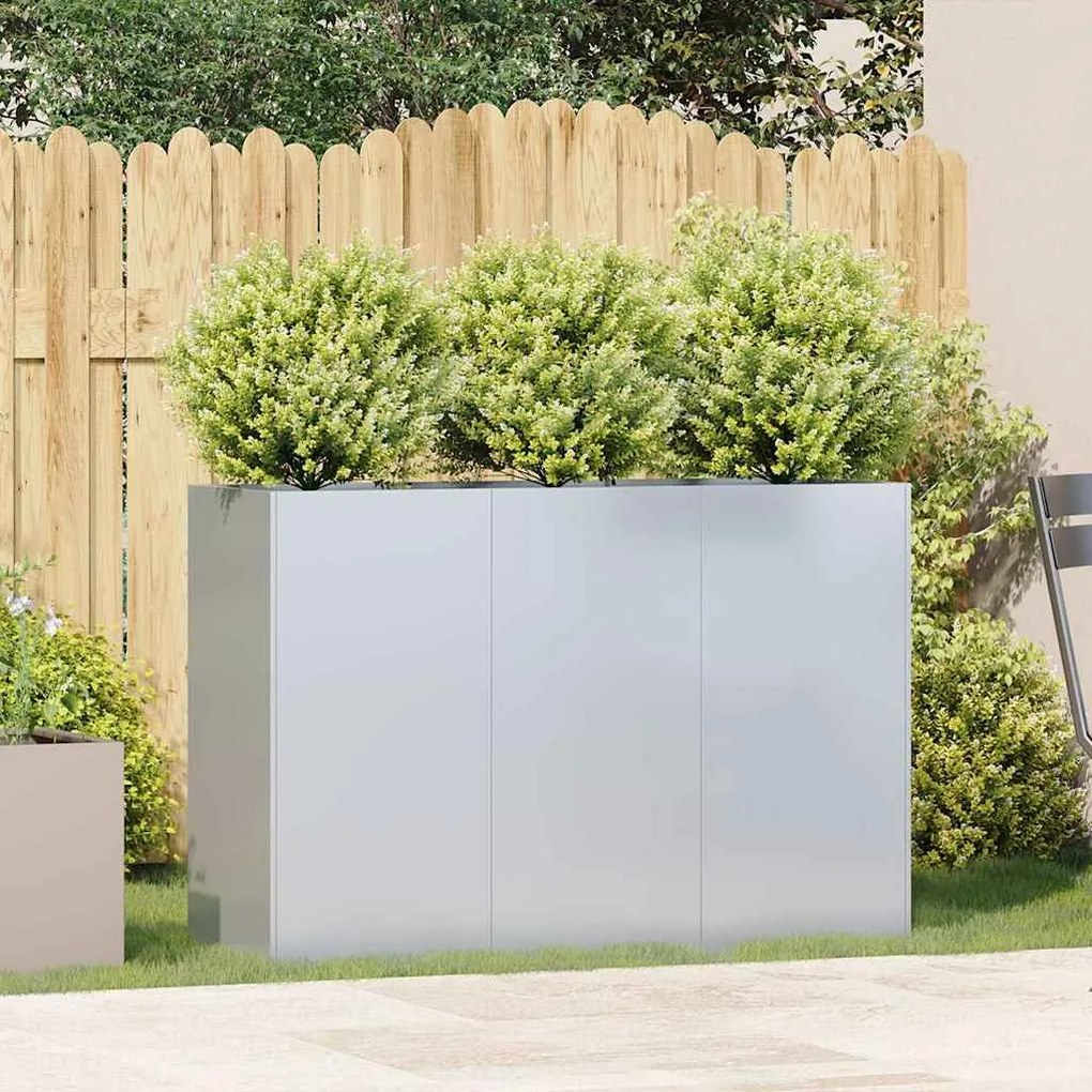 Planter 120x40x80 cm aço galvanizado