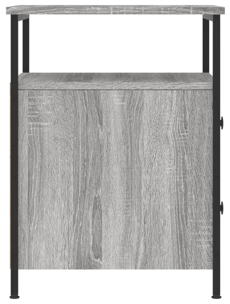 Mesa de cabeceira 44x45x60 cm derivados madeira cinzento sonoma