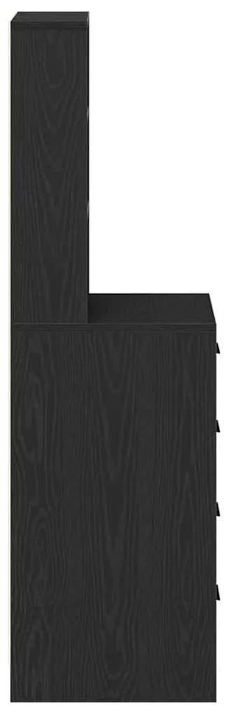 Highboard vidaXL Preto Carvalho 40x41x135 cm Madeira engenheirada