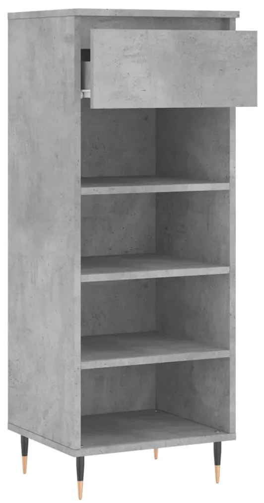 Sapateira 40x36x105 cm derivados de madeira cinzento cimento