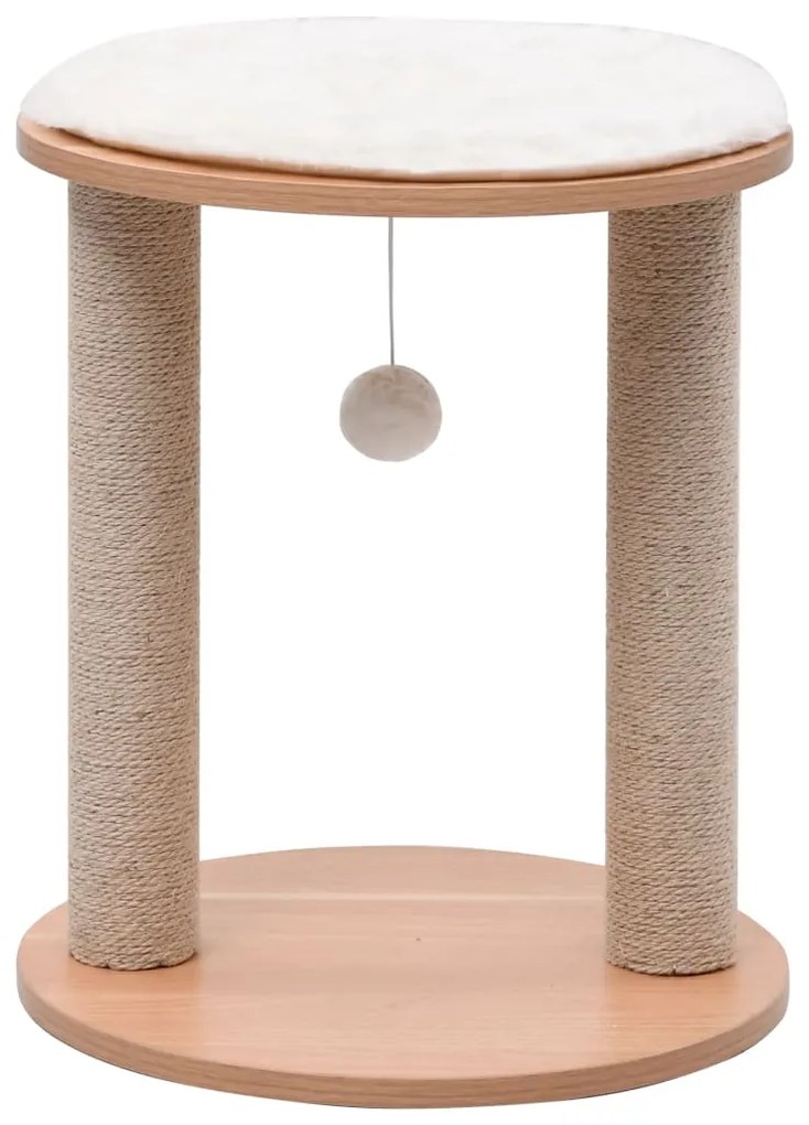 vidaXL Árvore para gatos pequena c/ postes arranhadores 44 cm