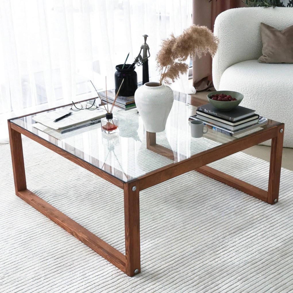 Mesa de Centro Via – Madeira – 90 cm x 40 cm x 90 cm