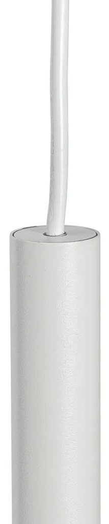 Candeeiro Pendente Moderno Branco para Sistema de Trilho Monofásico - Iconic Frini