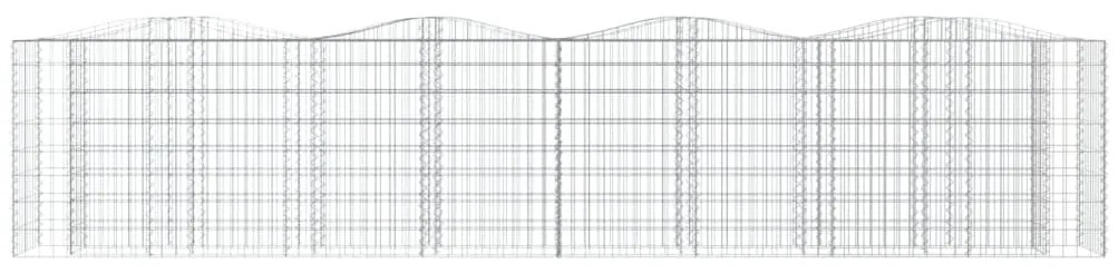 Canteiro elevado gabião arqueado 400x50x100cm ferro galvanizado