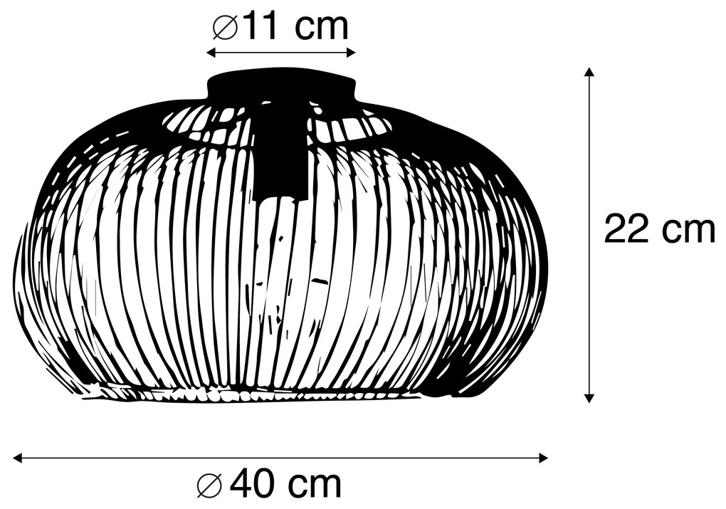 Luminária de teto industrial cobre 40 cm - Finn Industrial