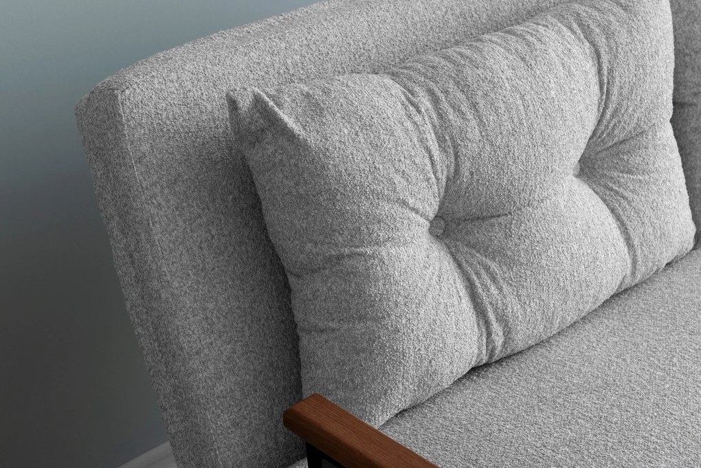 Sofá-Cama 2 Lugares Sando – Cinzento – 175x133 cm