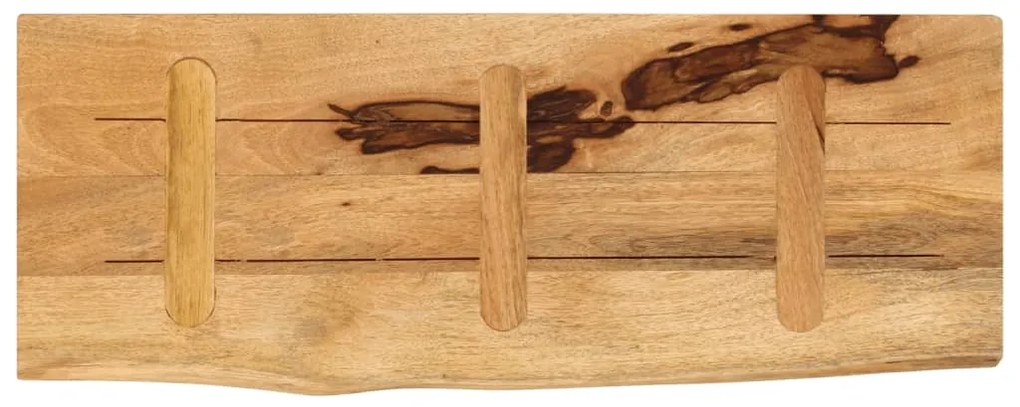 Tampo de mesa borda viva 90x20x3,8 cm mangueira áspera maciça