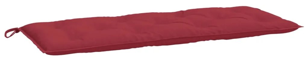 Almofadões banco jardim 2 pcs tecido oxford vermelho tinto