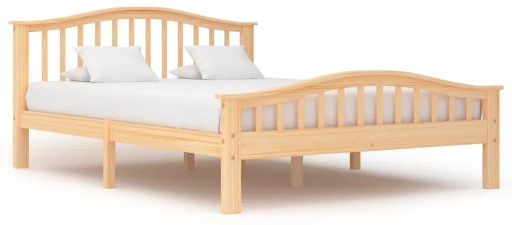 Estrutura de cama em pinho maciço 140x200 cm