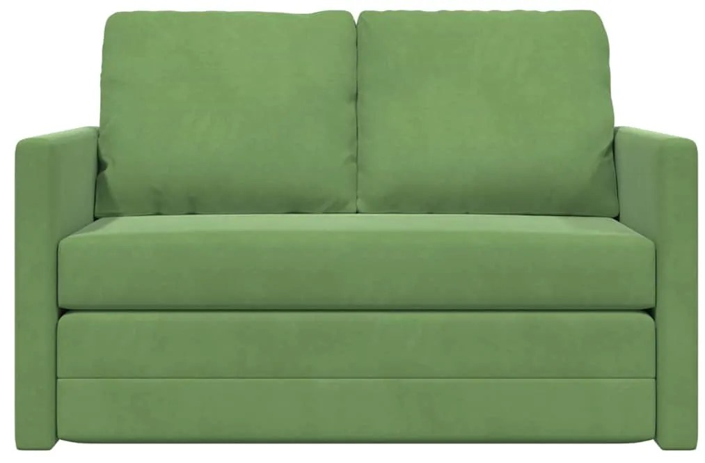 Sofá Loveseat Verde Claro Tecido, Madeira 2 Lugares Sofá Loveseat