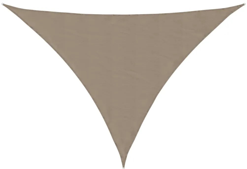 Para-sol tecido oxford triangular 3,5x3,5x4,9m cinza-acastanh.