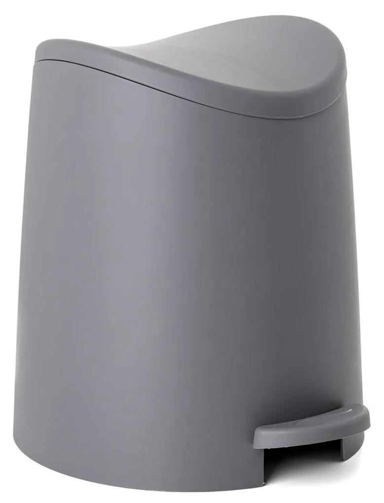 Balde WC com Pedal Standard Cinzento 3l 19X21.8X22.1cm