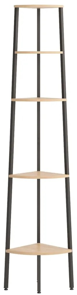 Unidade 5 prat. de canto 45,5x31,5x180 cm castanho-claro/preto