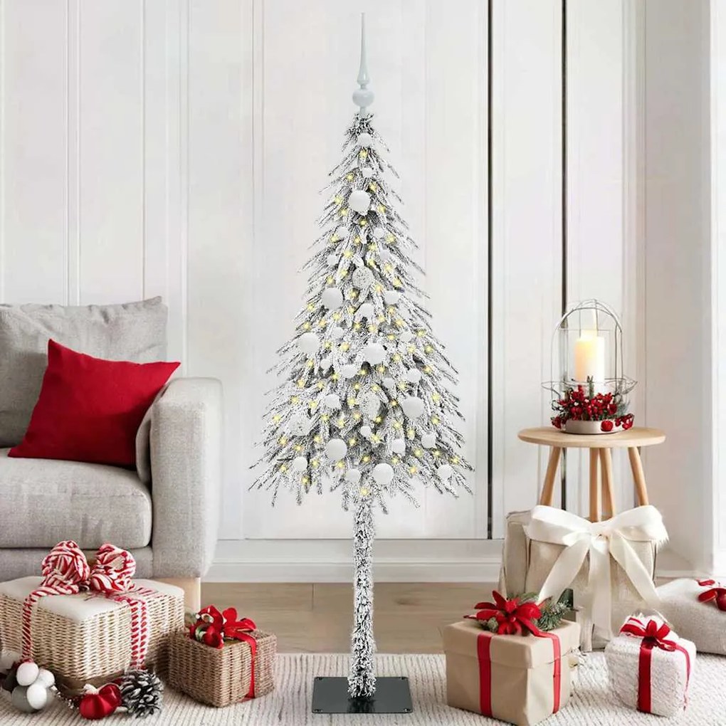 vidaXL Árvore de Natal com 150 LEDs com suporte Branco 150 cm PE e Aço