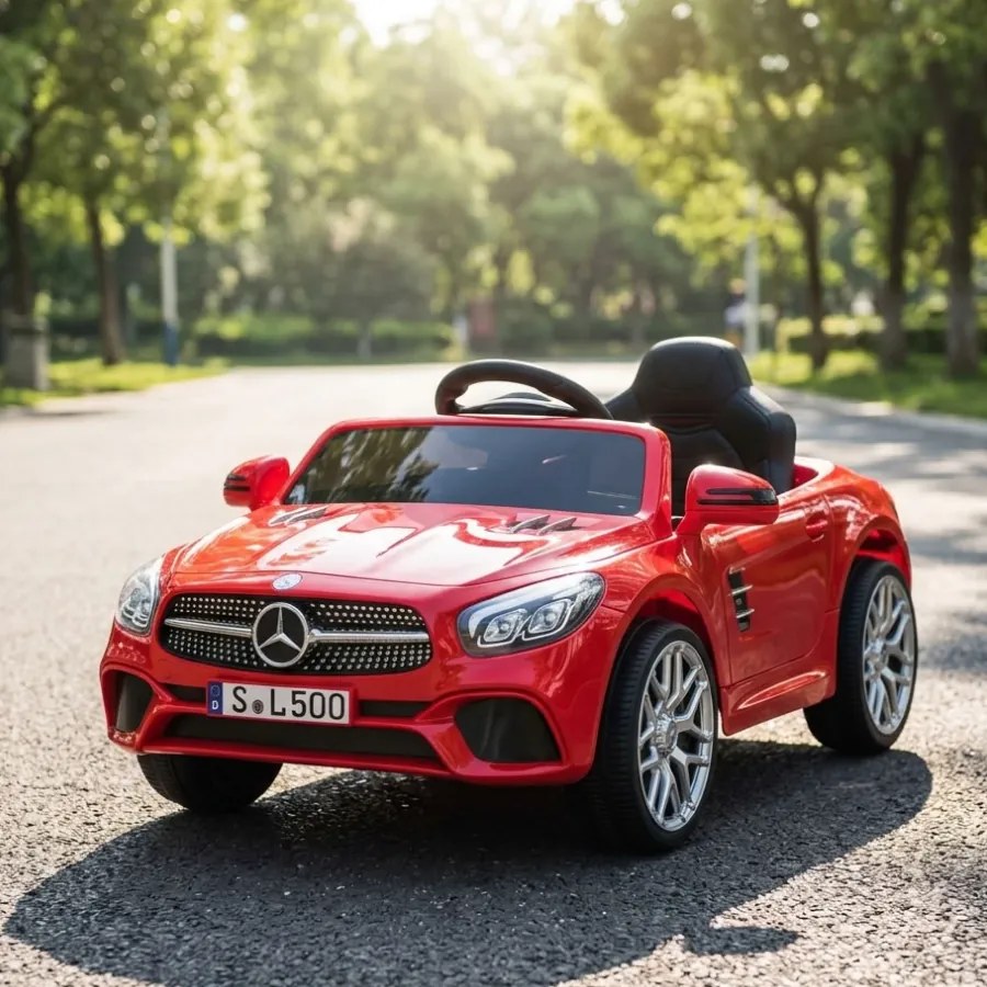 Carro elétrico para crianças Mercedes SL500, carro elétrico infantil de 12 volts com bateria de lítio