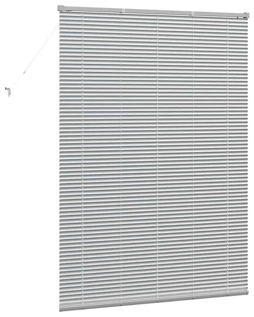 Persiana de Janela com cortinas Outros Manual Prata 80 x 130 cm Alumín