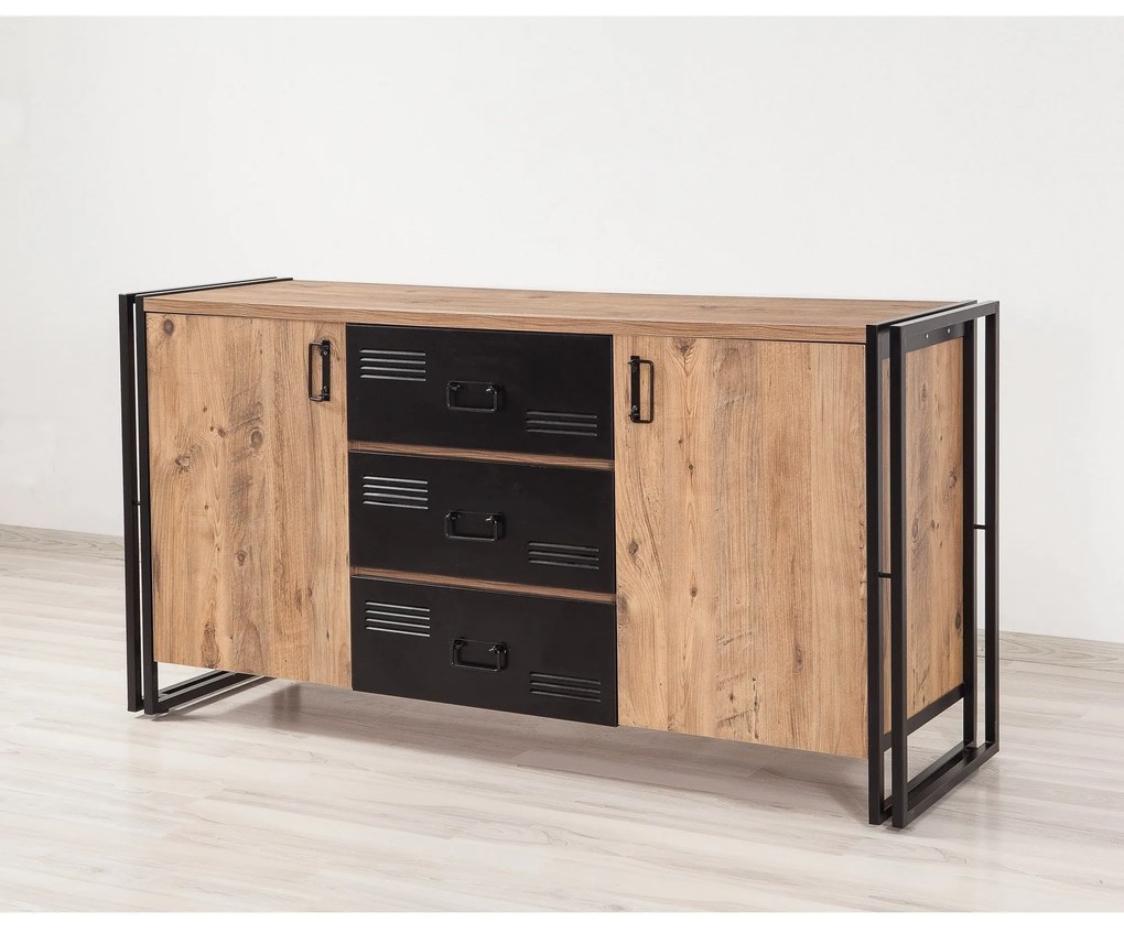 Console Cosmo – Atlantic Pine Black – 160x80x45 cm