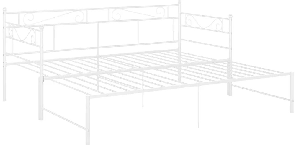 Estrutura sofá-cama de puxar 90x200 cm metal branco