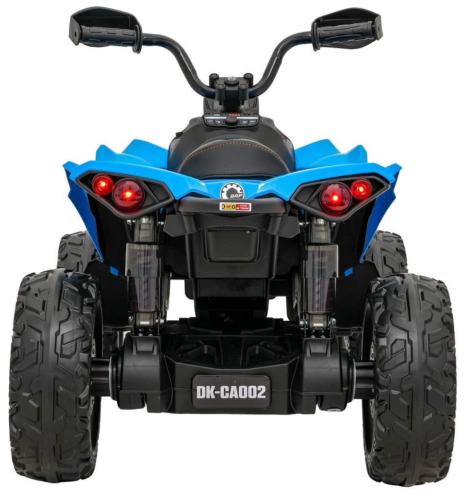 Moto 4 elétrica para Crianças 24V 2x200W Maverick CAM-AM Rodas de EVA, Assento de couro Azul