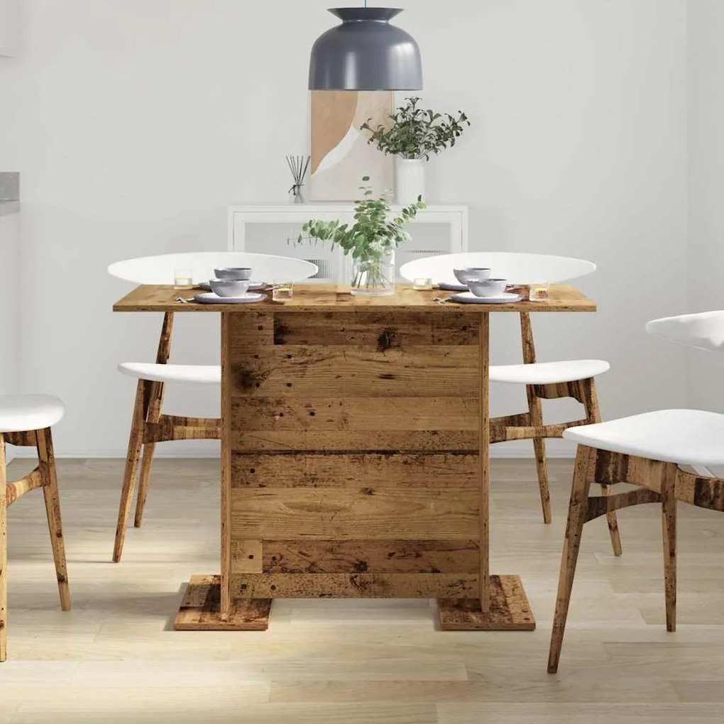 Mesa de Jantar vidaXL Madeira Antiga 110x60x75 cm Madeira Engenharia
