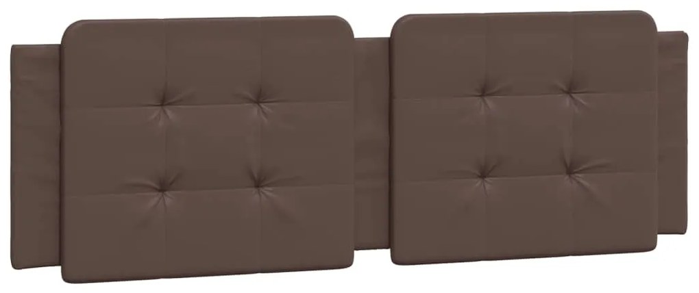 Cama com colchão 160x200 cm couro artificial castanho
