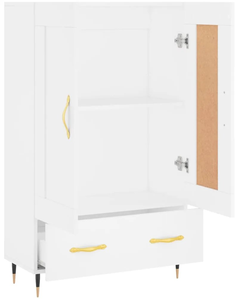 Aparador alto 69,5x31x115 cm derivados de madeira branco