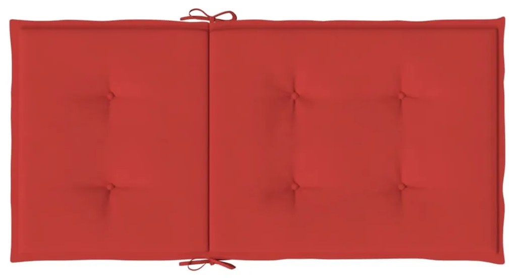 Almofadões lombares p/ cadeiras de jardim 4pcs oxford vermelho