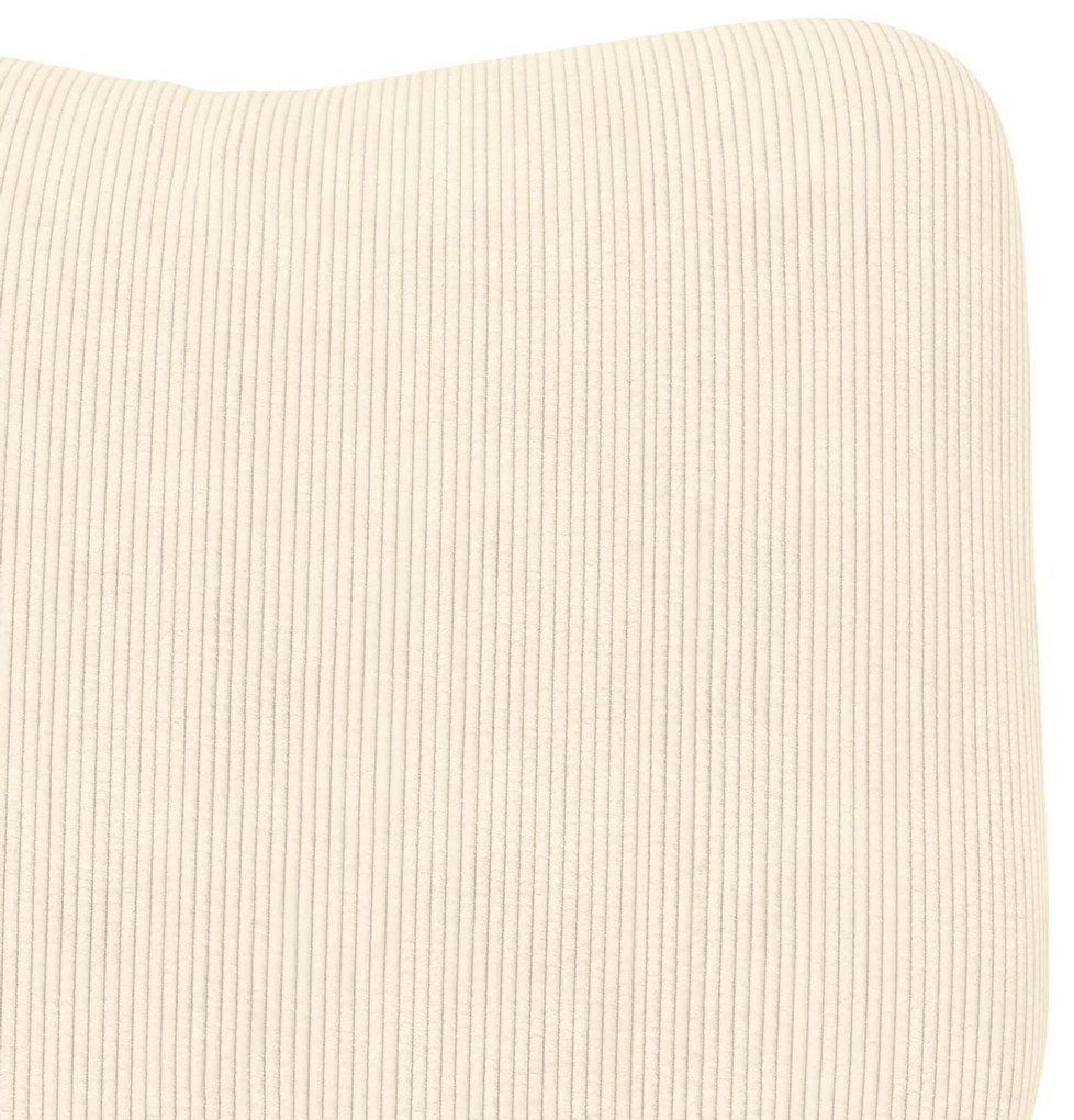 Poltrona Relaxante Cream em Tecido Corduroy