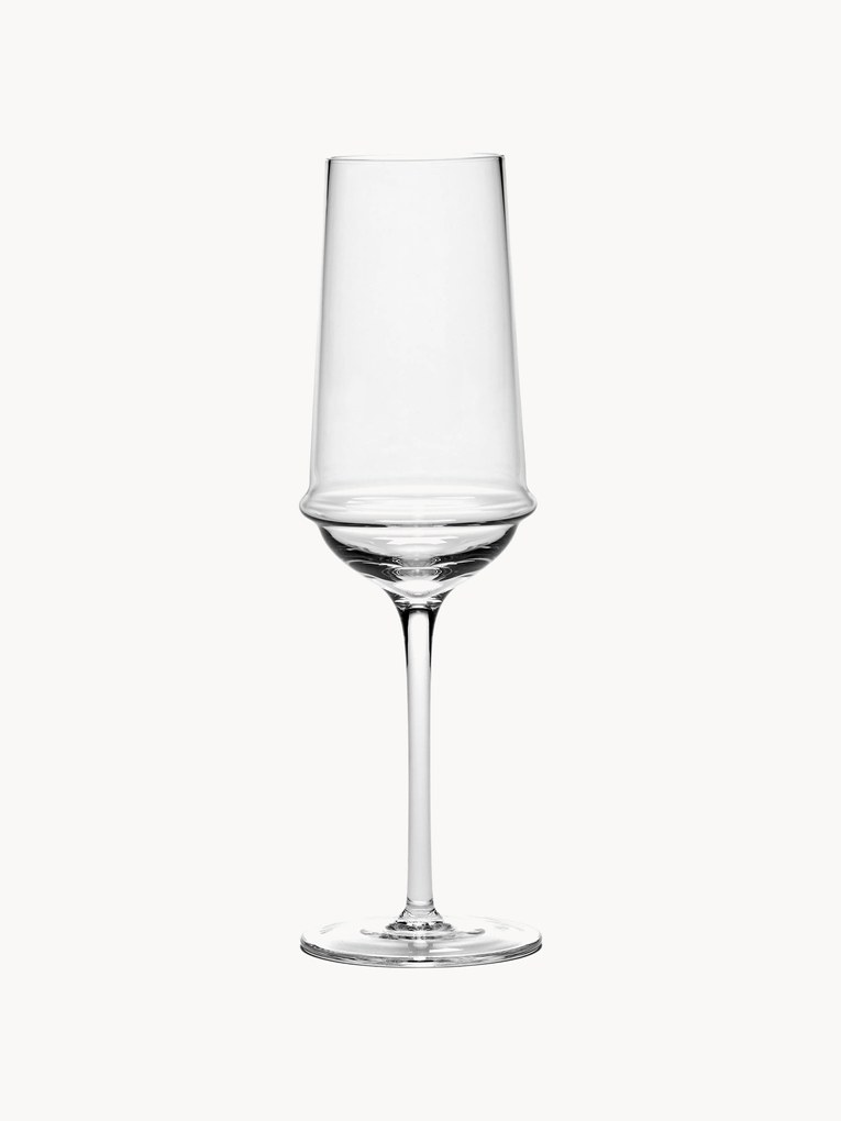 Serax x Kelly Wearstler, Mouth-Blown Champagne Glasses Dune, Set of 4