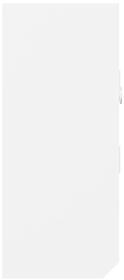 Armário de chaves 40x8,5x20 cm derivados de madeira/aço branco