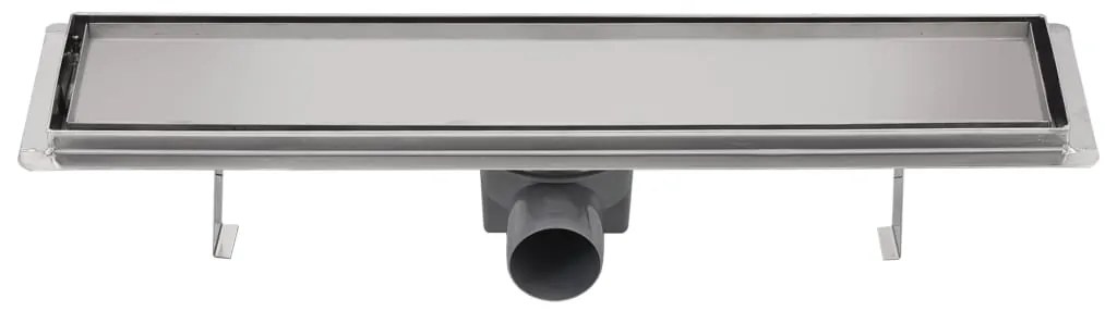 Dreno de chuveiro linear 530x140 mm aço inoxidável