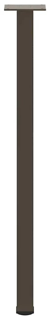 Pés de mesa de console 4 peças aço natural 72-74 cm aço