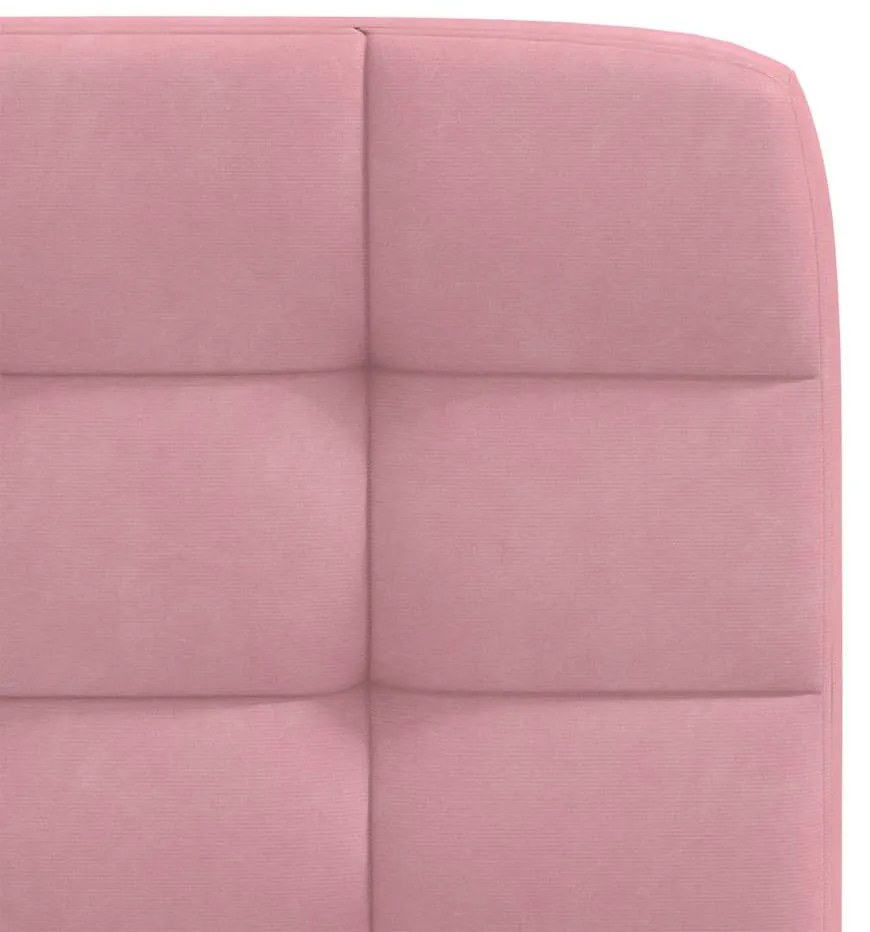 Cadeiras de jantar 2 pcs veludo rosa