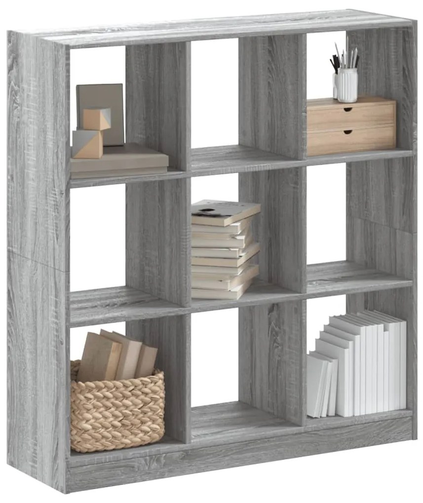 vidaXL Estante 102x32x108 cm derivados de madeira cinzento sonoma