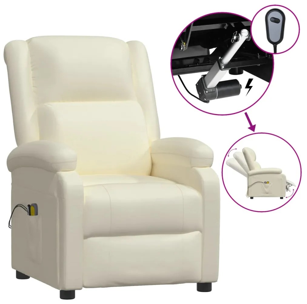 Poltrona Andorra com 6 Pontos de Massagens e Reclinação Elétrica em Co