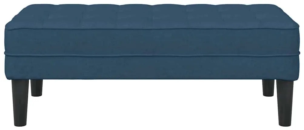 Banco vidaXL Azul 113x57x39 cm Tecido