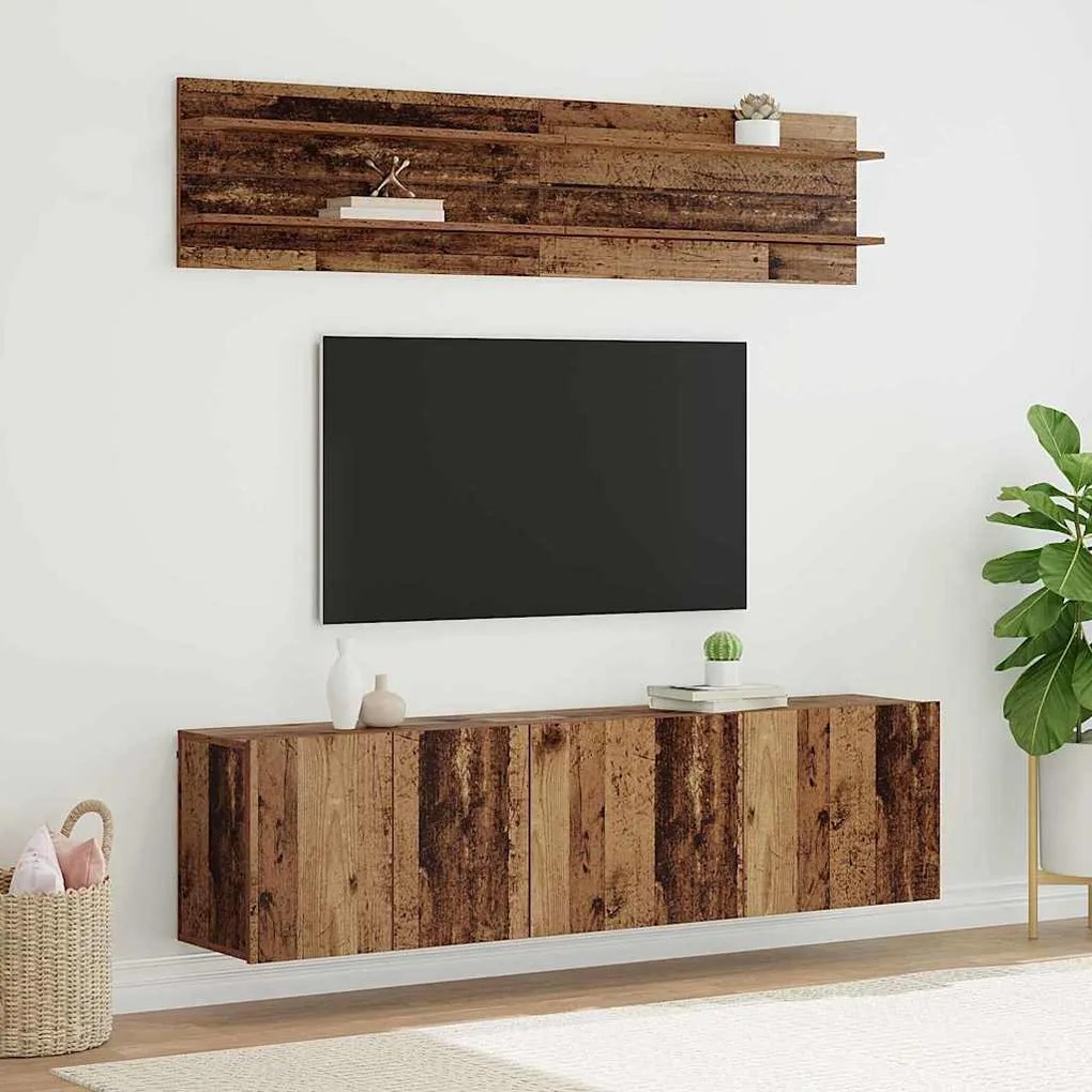 vidaXL Unidades de TV 6 pcs Madeira antiga Madeira processada
