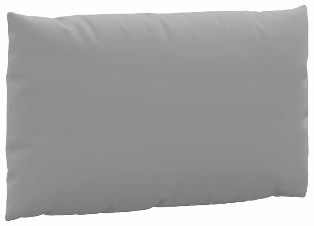 Almofadões p/ móveis de paletes 3 pcs tecido oxford cinzento