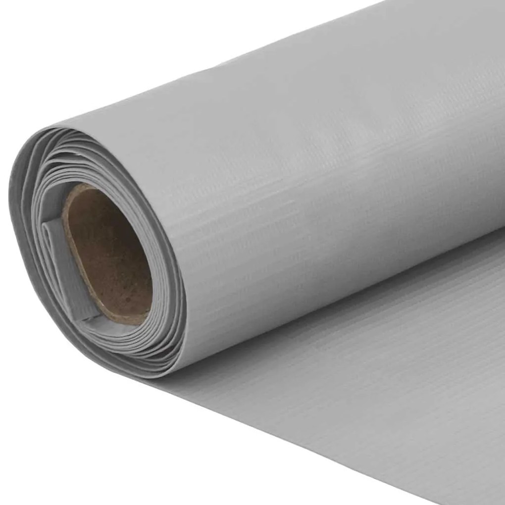 Tela de privacidade para varanda 400x90 cm PVC cinzento