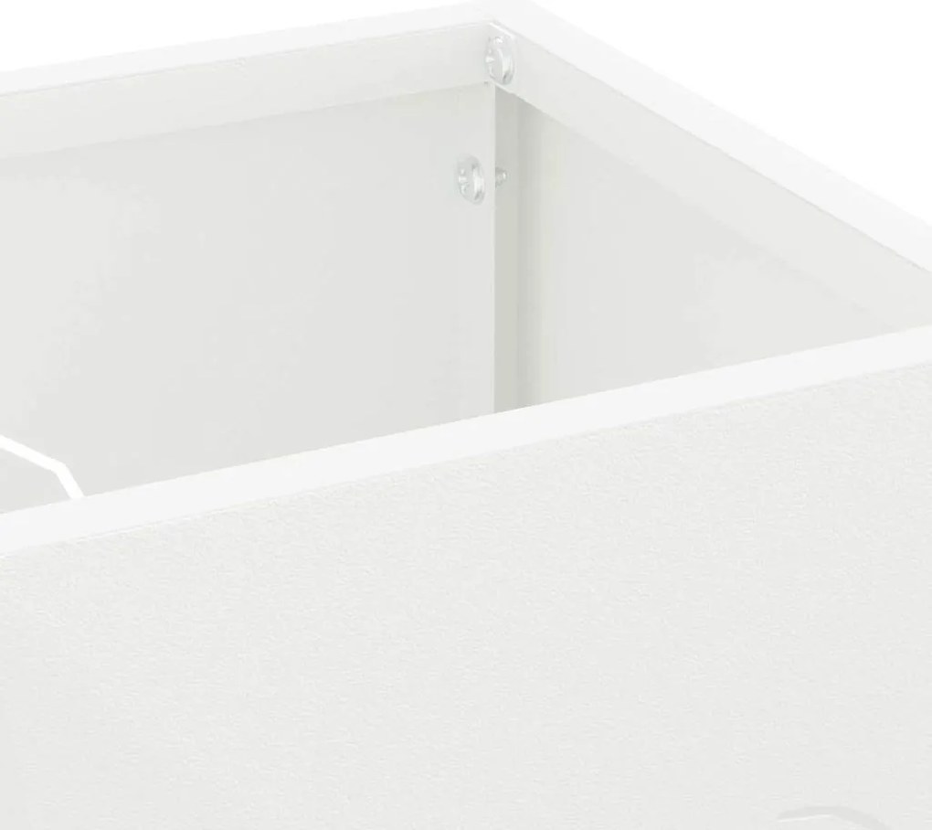 Suporte para Guarda-chuva Branco Metal Compacto