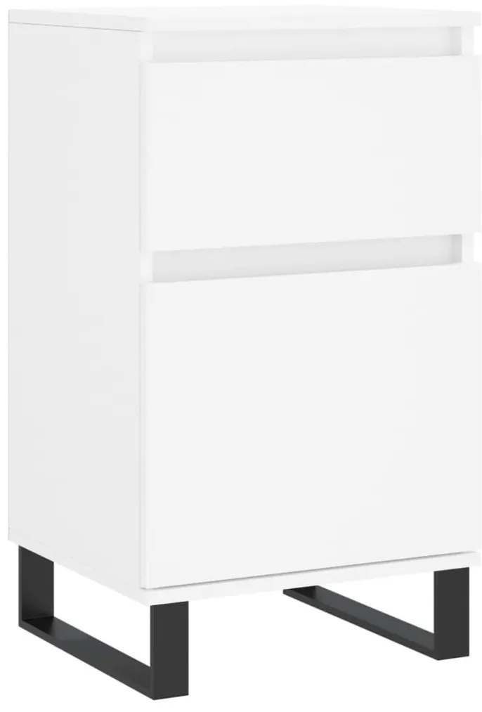 Aparadores 2 pcs 40x35x70 cm derivados de madeira branco