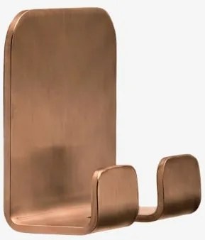 Cabide Adesivo Para Casa De Banho Em Aço Inoxidável Ondreli Ouro Rosa Escovado - Sklum