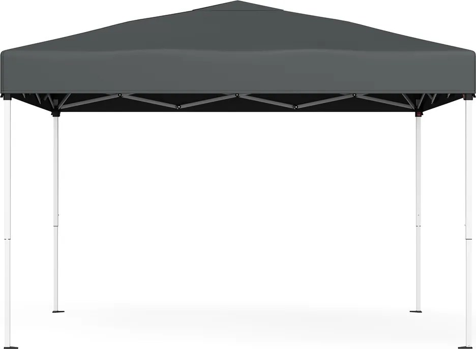 Tenda dobrável de 3 x 3 m, resistente, portátil, pavilhão para jardim cinzento